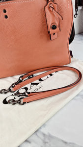 Coach 1941 Rogue 31 in Melon with Burgundy Colorblock Detail and Suede - Satchel Bag Coach 38124 