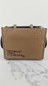 Coach x Jean-Michel Basquiat Rogue 25 Pez Dispenser Dinosaur Bag in Elm Leather & Suede - Handbag Crosbody Shoulder Bag in Taupe Beechwood Coach 6889