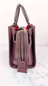 Coach Rogue 25 in Oxblood Pebble Leather with Red Suede Lining Coach 54536