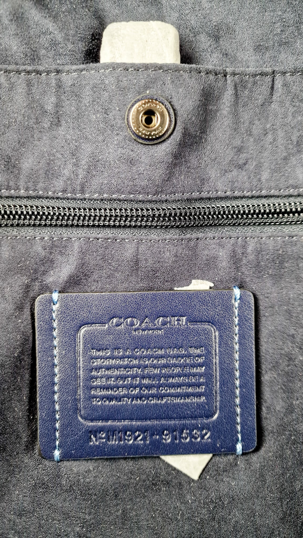 coach barrow backpack Coach Barrow Backpack With Horse And Carriage Print Blue Bag
