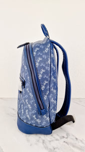 Coach Barrow Backpack With Horse And Carriage Print Blue Bag - Coach 91532