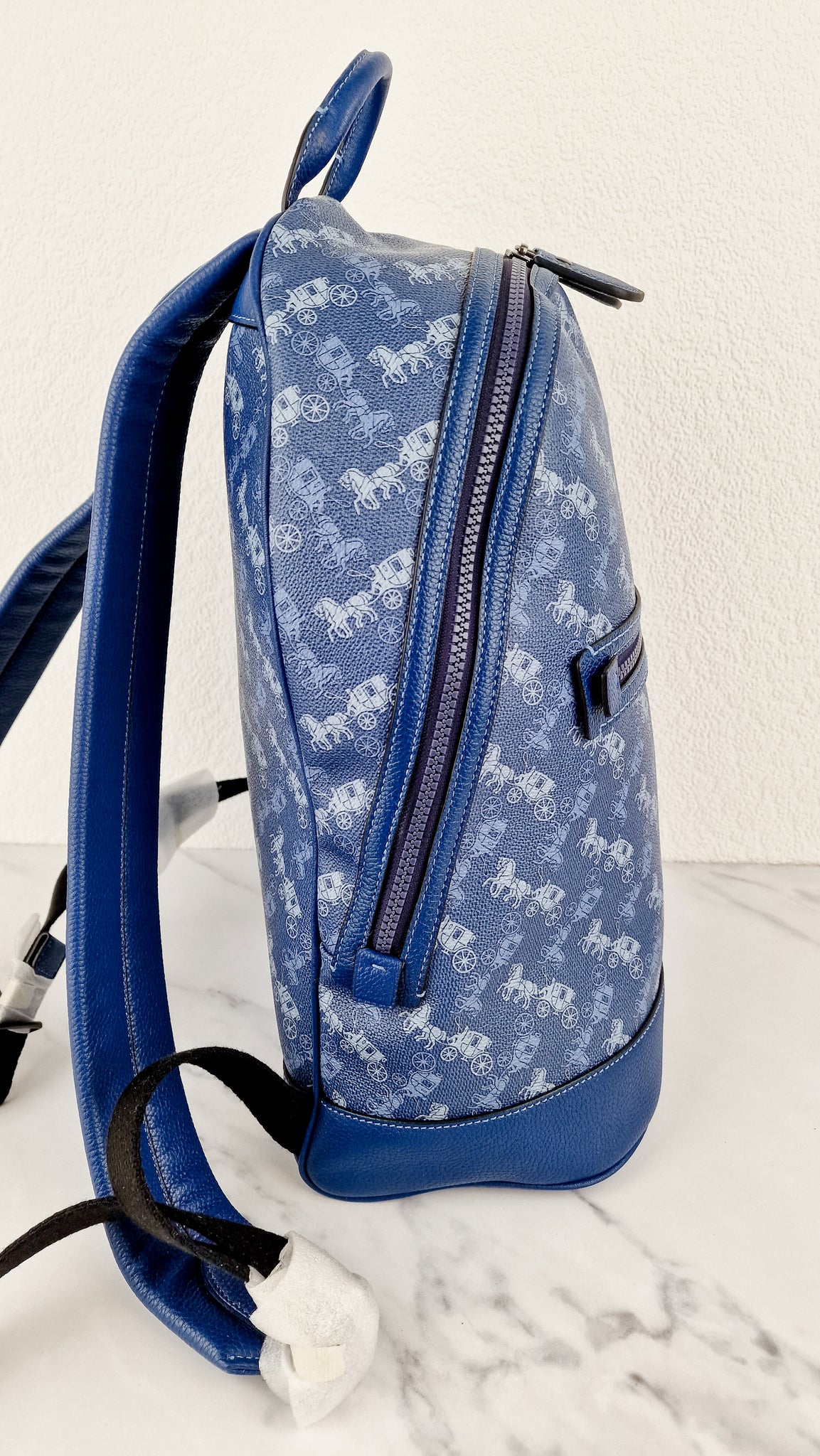coach backpack with horse and carriage print Hitch Club de Mode Coach Backpack Backpack With Horse