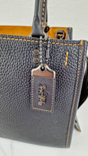 Load image into Gallery viewer, Coach 1941 Rogue 25 in Black Pebble Leather with Honey Suede lining - Handbag Shoulder Bag Coach 54536
