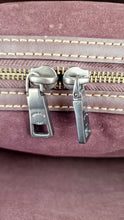 Load image into Gallery viewer, Coach 1941 Rogue 31 in Heather Grey Pebbled Leather with Oxblood Suede Sides Colorblock Satchel Handbag - Coach 23755
