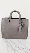 Load image into Gallery viewer, Coach 1941 Rogue 31 in Heather Grey Pebbled Leather with Oxblood Suede Sides Colorblock Satchel Handbag - Coach 23755
