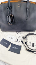 Load image into Gallery viewer, Coach 1941 Cooper Carryall in Black Smooth Leather - Handbag Shoulder Bag - Coach 22821

