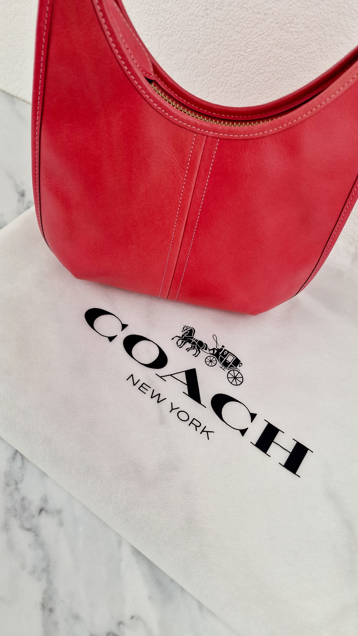Coach | Bags | Coach Embossed Gallery Tote Pink Coral Patent Leather  Shoulder Bag | Poshmark