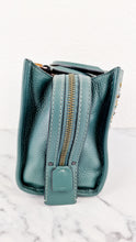 Load image into Gallery viewer, Coach 1941 Rogue 25 in Dark Turquoise With Prairie Rivets Pebble Leather Satchel - Coach 21590
