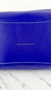 Coach 1941 Badlands Satchel Bag in Purple Blue Heather Grey Colorblock Smooth Leather - Coach 56587