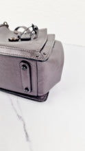 Load image into Gallery viewer, Coach Kisslock Dreamer 21 In Graphite Metallic Grey - Mini Satchel Crossbody Bag
