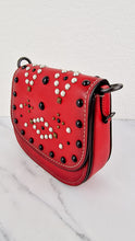 Load image into Gallery viewer, Coach 1941 Saddle 17 With Western Rivets in Red Leather Crossbody Bag - Coach 56564

