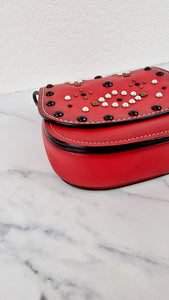 Coach 1941 Saddle 17 With Western Rivets in Red Leather Crossbody Bag - Coach 56564