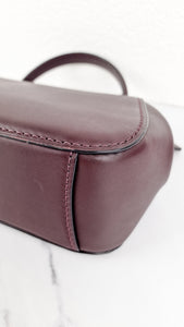 Coach 1941 Frame Bag with Kisslock in Oxblood Smooth Leather - Crossbody Handbag - Coach 68136