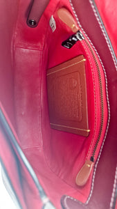 Coach 1941 Saddle 23 Bag in Burgundy Smooth Leather - Crossbody Shoulder Bag Red - Coach 55036
