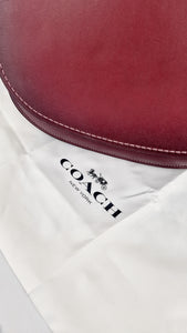 Coach 1941 Saddle 23 Bag in Burgundy Smooth Leather - Crossbody Shoulder Bag Red - Coach 55036