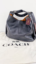Load image into Gallery viewer, Coach 1941 Bandit Hobo 39 Bag in Black and Oxblood - Pebble Leather - 2 in 1 handbag - Coach 86760
