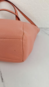 Coach Prairie Satchel in Peony Pink Pebble Leather - Zip Top Handbag - Coach 34340