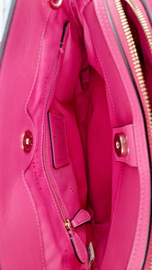 Coach Swagger Frame Bag in Pink Croc Embossed Leather - Handbag Crossbody Bag - Coach 37998