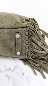 Coach 1941 Rogue 31 Fern Green Suede Fringe Handbag Shoulder Bag Satchel - Coach 86824