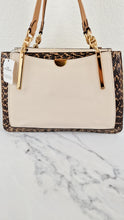 Load image into Gallery viewer, Coach Dreamer 36 in Chalk Leather with Snakeskin Trim - Handbag Crossbody Bag - Coach 31645
