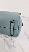 Load image into Gallery viewer, Coach Mason Carryall in Sage Pale Blue Green Smooth Leather &amp; Snakeskin - Coach 38717
