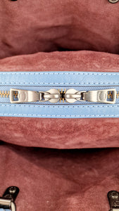 Coach 1941 Rogue 31 Keith Haring Leather Sequin Heart in Sky Blue - Shoulder Bag Satchel Handbag - Coach 28637