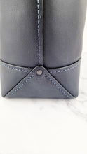 Load image into Gallery viewer, Coach Gotham Tote Rexy Bag Dark Navy Blue &amp; Black Glovetanned Leather - Shoulder Bag - Coach 11087
