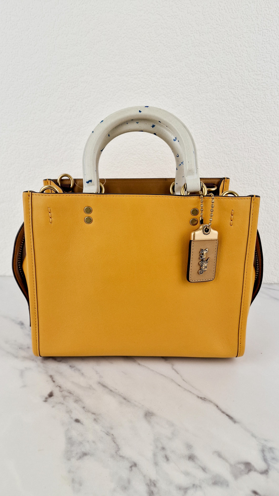 Coach 1941 Rogue 25 in Buttercup With Recycled Handles Leather Satchel - Coach C7619