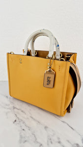 Coach 1941 Rogue 25 in Buttercup With Recycled Handles Leather Satchel - Coach C7619