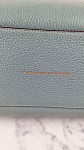 Coach 1941 Rogue 31 in Steel Blue Nickel Silver Hardware Satchel Handbag Leather Coach 38124