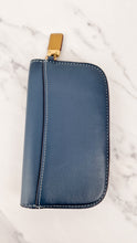 Load image into Gallery viewer, Coach 1941 Clutch Wallet Wristlet in Dark Denim Blue Smooth Leather - Coach 58818
