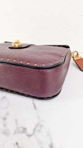 Coach 1941 Page 27 With Border Rivets in Oxblood Brown Pebble Leather - Coach 31929