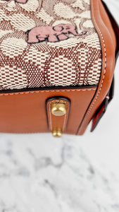Coach Rogue 25 Signature Textile Jacquard with Embroidered Pink Elephants 1941 Handbag Coach C6165