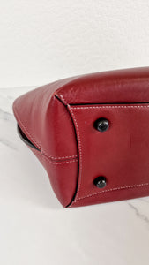 Coach 1941 Dakotah Satchel in Burgundy Red Smooth Leather - Handbag Crossbody Bag - Coach 59132