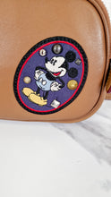 Load image into Gallery viewer, Disney x Coach Mickey Mouse Camera Bag in Smooth Brown Leather with Patches - Crossbody Bag Coach F59532
