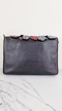 Load image into Gallery viewer, Coach Dinky 32 Tea Roses Blue &amp; Red 1941 Black Leather Crossbody Shoulder Bag - Coach 58435
