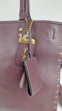 Load image into Gallery viewer, Coach 1941 Rogue 31 in Oxblood Pebble Leather with Border Rivets &amp; Brass Hardware - Coach 30457

