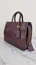 Load image into Gallery viewer, Coach 1941 Rogue 31 in Oxblood Pebble Leather with Border Rivets &amp; Brass Hardware - Coach 30457
