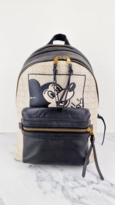 Disney x Coach Keith Haring Mickey Mouse Backpack in Black & White Sample Bag - Coach 5228