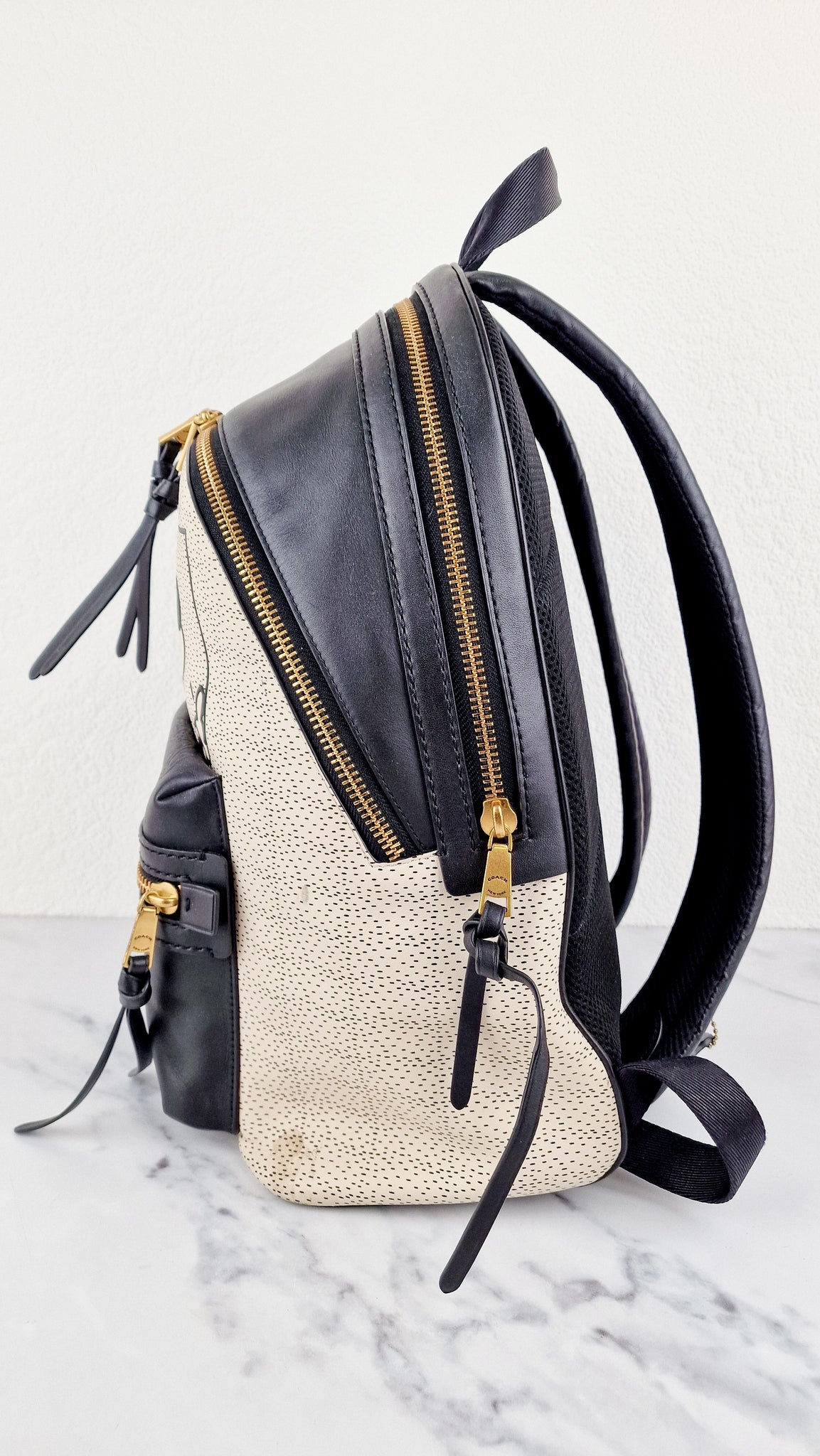 Disney x Coach Keith Haring Mickey Mouse Backpack in Black & White Sam – Essex Fashion House