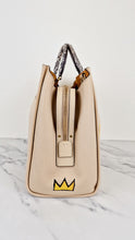 Load image into Gallery viewer, Coach Rogue 39 Jean-Michel Basquiat Bag in Ivory Pebble Leather with Snakeskin - Handbag Shoulder Bag - Coach 6877
