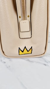 Coach Rogue 39 Jean-Michel Basquiat Bag in Ivory Pebble Leather with Snakeskin - Handbag Shoulder Bag - Coach 6877