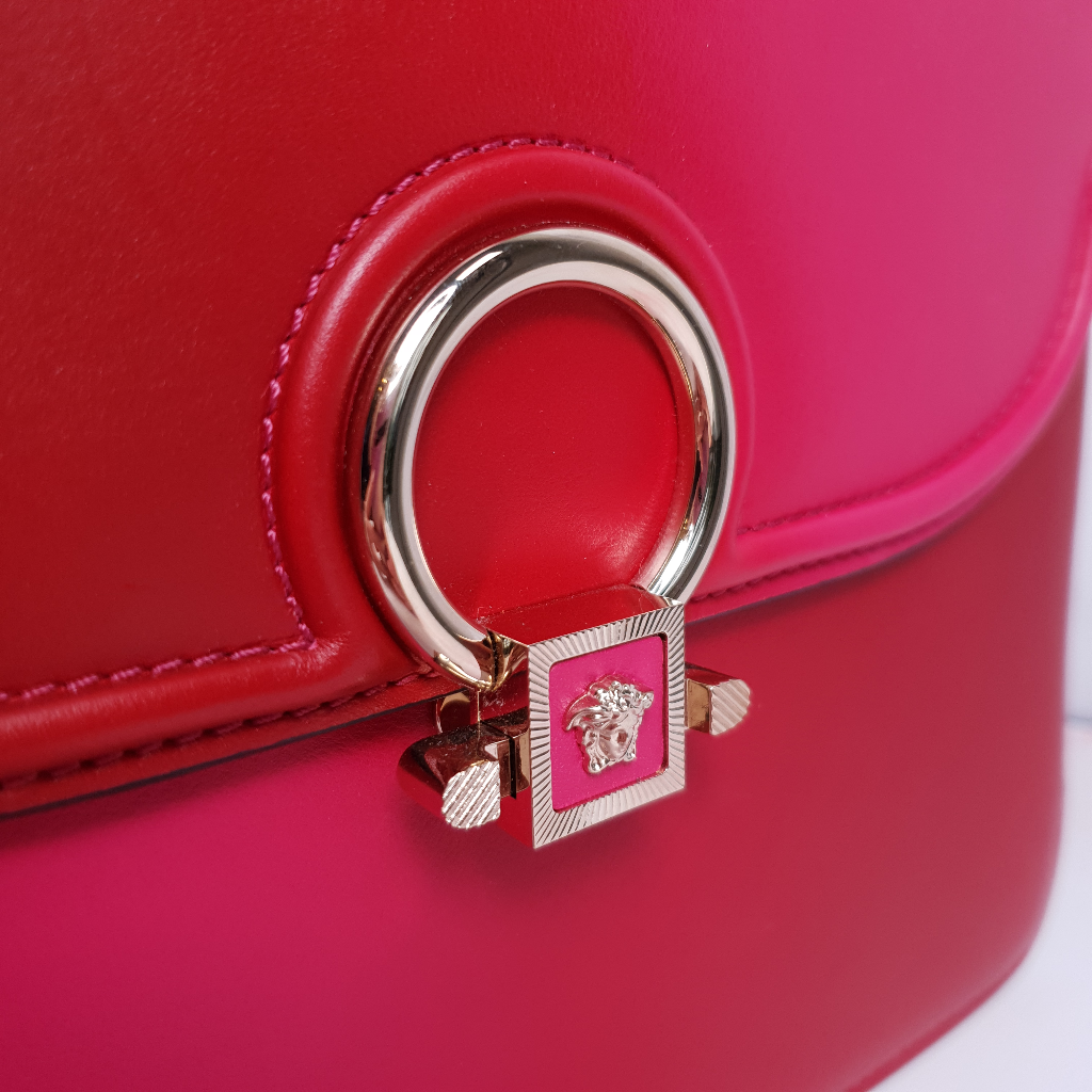 Pink and red handbag sale