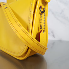 Load image into Gallery viewer,  Disney x Coach Patricia Saddle Bag Yellow Mickey Ears outlet shoulder bag

