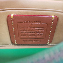 Load image into Gallery viewer, Coach 1941 wallet clutch in kelly green with wristlet strap

