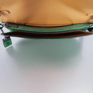 Coach 1941 wallet clutch in kelly green with wristlet strap