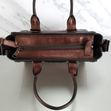 Load image into Gallery viewer, Coach Swagger 27 in Metallic Brown Bronze Pebble Leather Handbag
