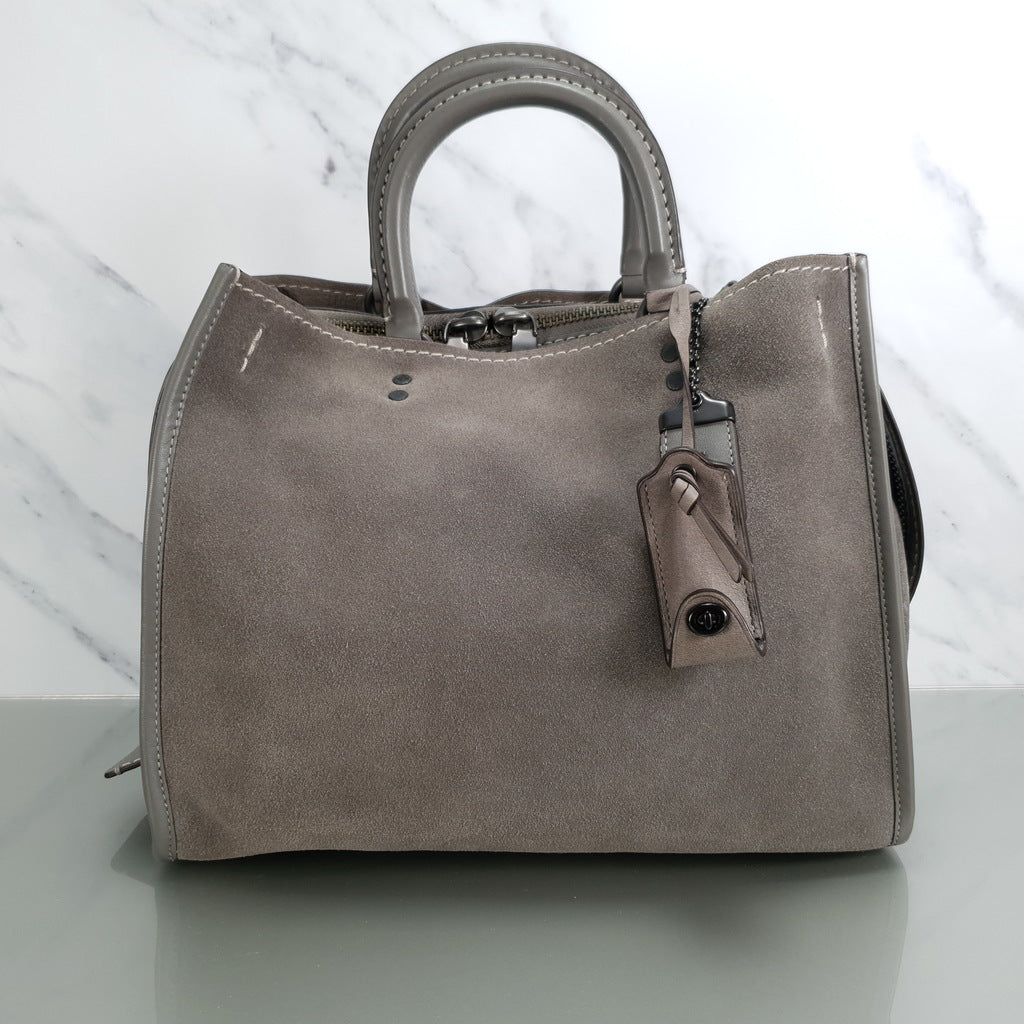 Coach 1941 Rogue 31 Grey Heather Suede Handbag Shoulder Bag Satchel 38 –  Essex Fashion House