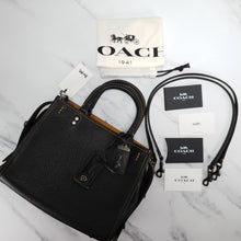 Load image into Gallery viewer, Coach Rogue 25 black pebbled leather 54536
