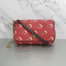 Load image into Gallery viewer, F35909 Coach MininRuby REd Rose Crossbody Bag Chain
